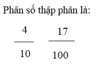 Giải câu 3 bài phân số thập phân