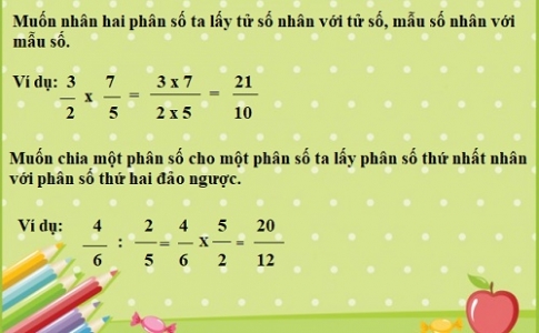 Giải bài phép nhân và phép chia hai phân số