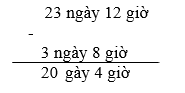 Giải bài : Trừ số đo thời gian - sgk Toán 5 trang 132