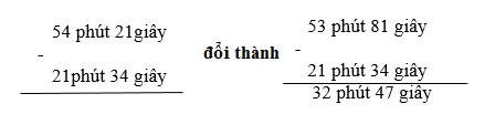 Giải bài : Trừ số đo thời gian - sgk Toán 5 trang 132