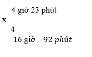 Giải bài: Nhân số đo thời gian với một số - sgk Toán 5 trang 135
